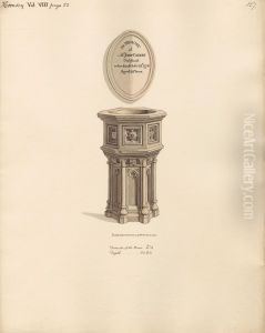 Font and Memorial to John Carter from Hornsey Church Font and Memorial to John Carter from Hornsey Church