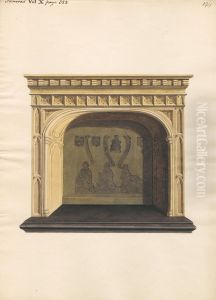 Unidentified Tomb with Brass Plates Removed from Pancras Church by Daniel Lysons