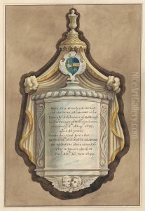 Memorial to Thomas Gilmoore and Mrs. Elizabeth Gilmoore from Twickenham Church by Daniel Lysons