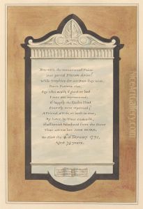 Memorial to John Beard from Hampton Church