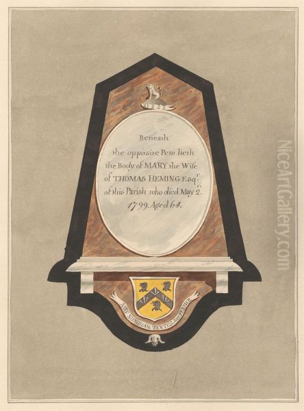 Memorial to Mary Heming from Hillingdon Church - view 1