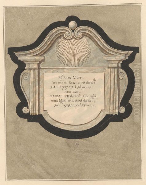 Memorial to John Mist and his wife Elizabeth from Hillingdon Church - view 1