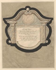 Memorial to John Mist and his wife Elizabeth from Hillingdon Church by Daniel Lysons