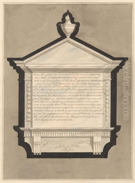 Memorial to Mrs. Martha Whish, from Stanwell Church - view 1