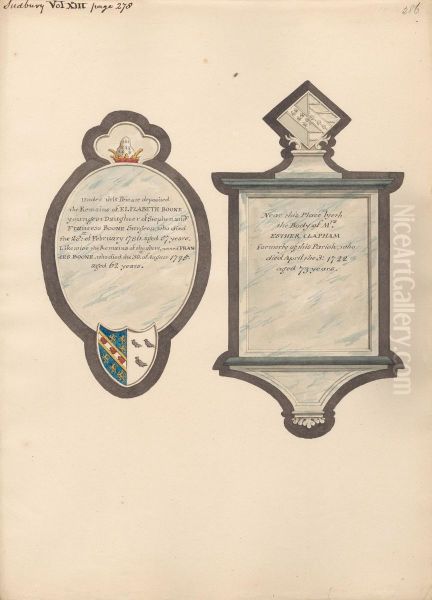 Memorial to Elizabeth and Frances Boone, and Mrs. Esther Chapham from Sudbury Church - view 1