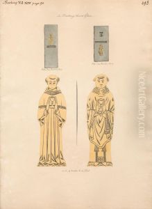 Brass plate for two Unidentified Clerics, from Barking Church