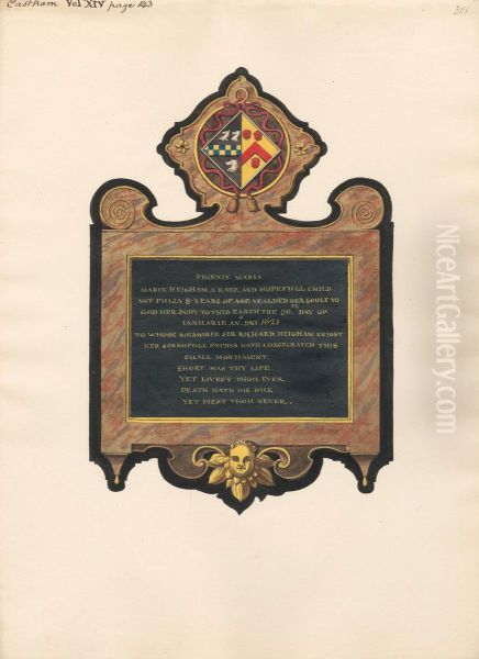 Memorial to Mary Heigham from East Ham Church - view 1