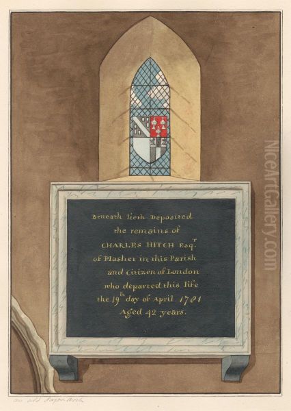 Memorial to Charles Hitch from East Ham Church - view 1
