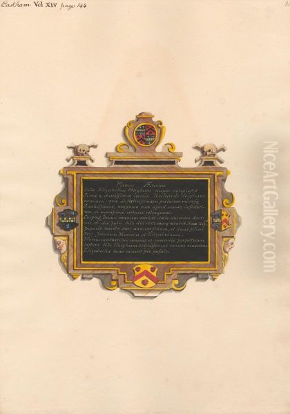Memorial to Elizabeth Heigham from East Ham Church - view 1