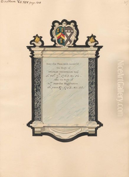 Memorial to George Higginson from Mrs. Martha Higginson from East Ham Church - view 1