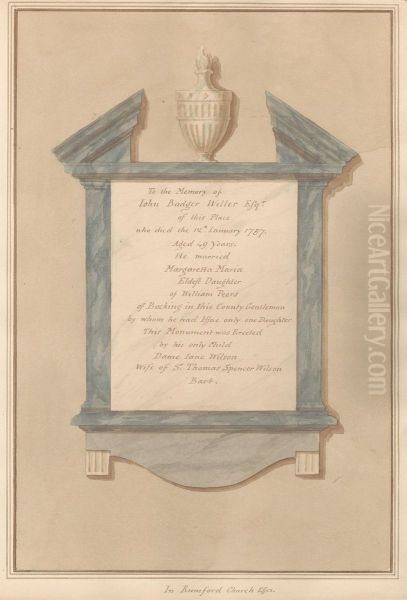 Memorial to John Badger Willer from Romford Church - view 1