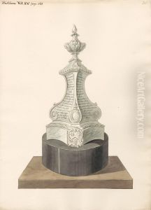 Memorial to John Finch, from West Ham Church by Daniel Lysons