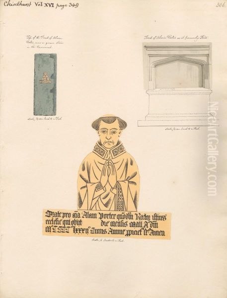 Tomb and Brass Plate of Alan Porter, from Chiselhurst Church - view 1