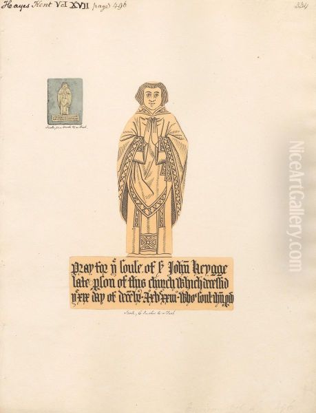 Brass Plate for John Heygge, from Hayes Church - view 1