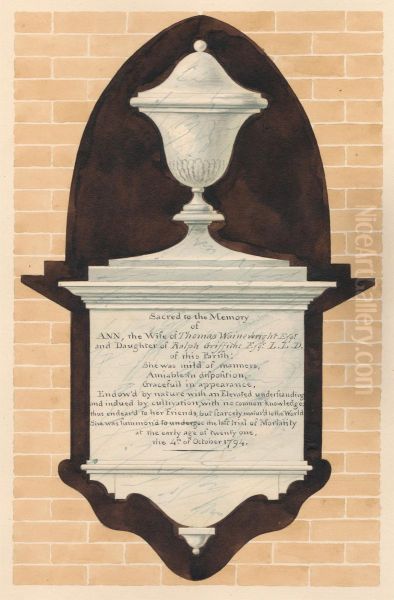 Memorial to Ann Wainewright, from Chiswick Church - view 1