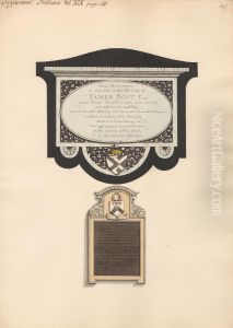 Memorial to James Scott and to Francis Wolley from Fulham Church Memorial to James Scott and to Francis Wolley from Fulham Church