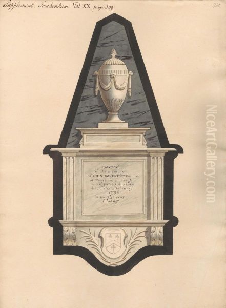 Memorial to John Davenport from Wickernham Church - view 1