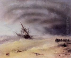 Storm (1872) by Ivan Aivazovsky
