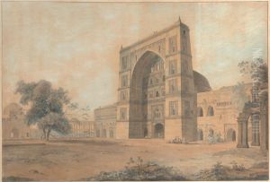 A Mosque at Juanpore by Thomas Daniell