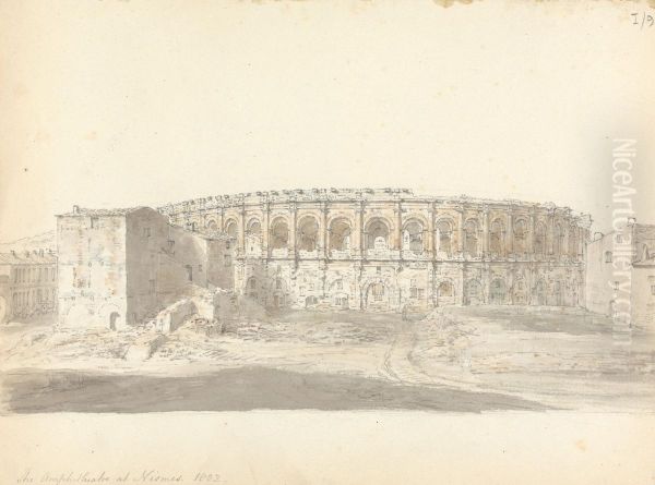 The Amphitheatre at Nimes - view 1
