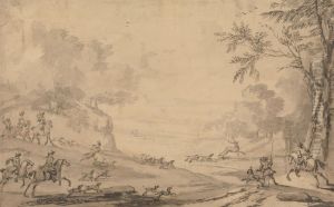A Stag Hunt by John Wootton