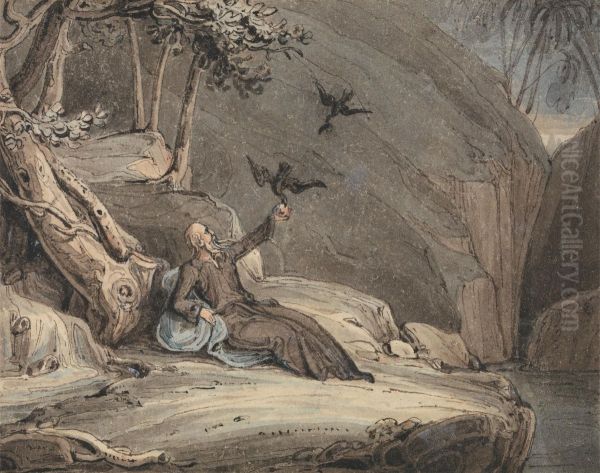 The Ravens Feeding Elijah - view 1