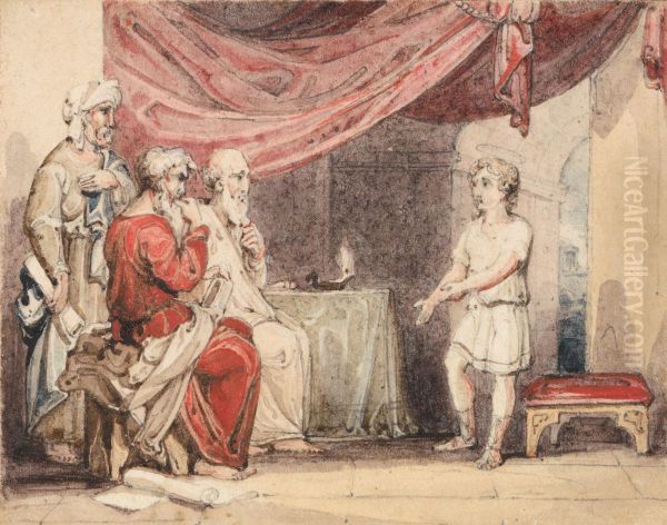 Christ Preaching to the Elders in the Temple - view 1