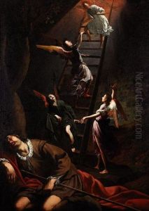 El Sueno De Jacob O La Escala Mistica by Eugenio Cajes