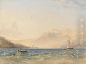 The Head of Loch Fyne, with Dindarra Castle by Copley Fielding