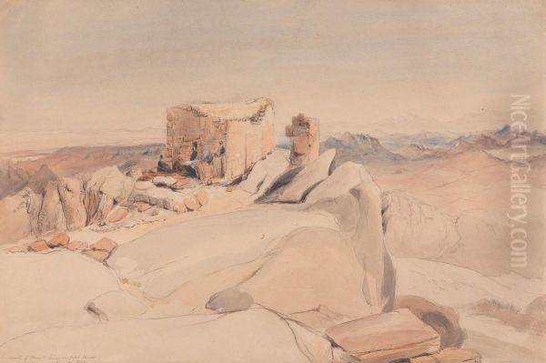 Summit of Mount Sinai or Jebel Musa - view 1