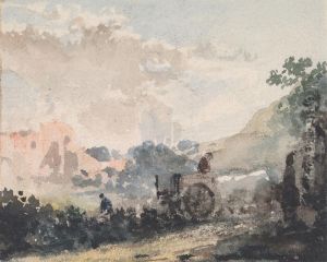 Landscape with Cart by William Collins