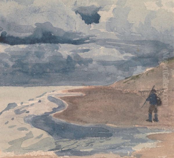 Landscape with Man on Beach - view 1