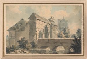 Waltham Abbey, Essex by Edward Dayes