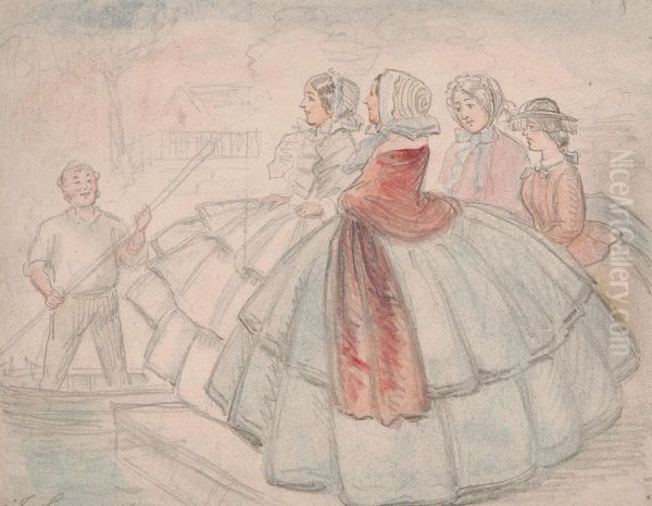 Crinolines by the River - view 1