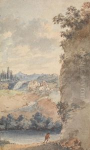 Italian Landscape by Francois Vivares