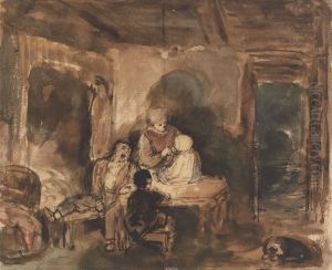 Cottage Interior by John Burnet