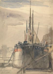 The Luxor, Paris, December 1833 by William Callow