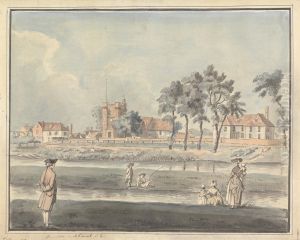 Hampton Court Church by Francis Grose