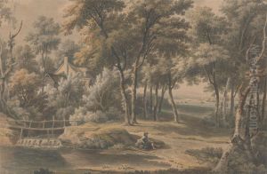 A Woody Landscape by George Lambert