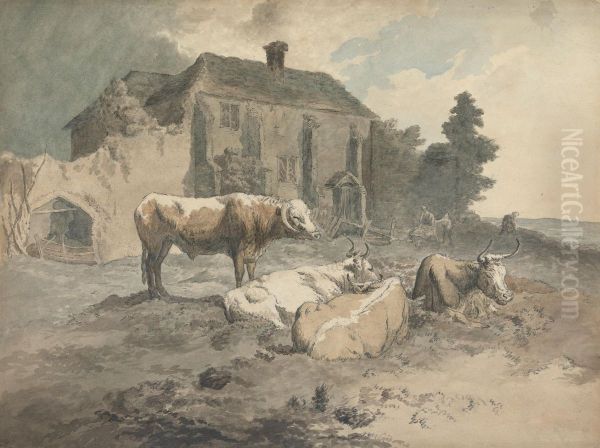Long-Horned Cattle - view 1