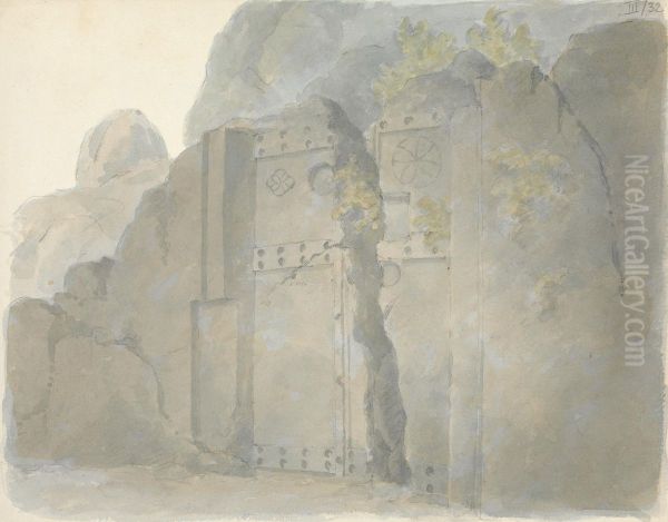 Ancient Gateway in Ruins - view 1