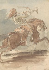 Trumpeter on Galloping Horse