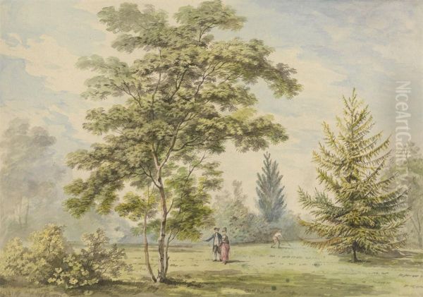 The Acacia Tree - Figures in a Park - view 1