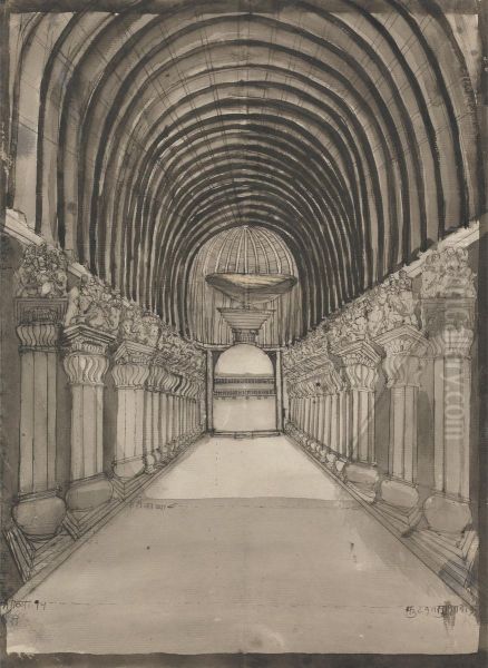 Interior of Karli Cave - view 1