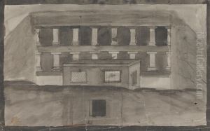 Temple Entrance, Ellora by Gangaram Chintaman Tambat