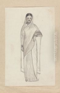 Indian Woman by Gangaram Chintaman Tambat
