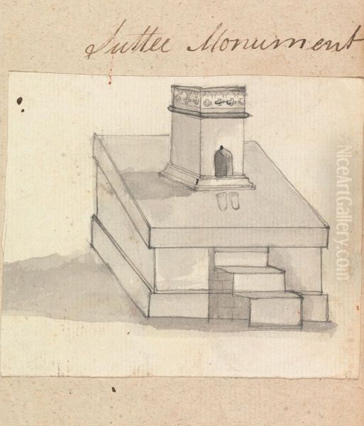 A Suttee Monument - view 1