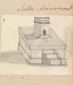 A Suttee Monument by Gangaram Chintaman Tambat