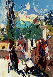 Ein Kerem, Near the spring by Aharon April