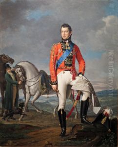 General Carl August Graf von Alten, Kommandeur der 3. Britischen Division auf dem Schlachtfeld von Waterloo by Joseph Paelinck